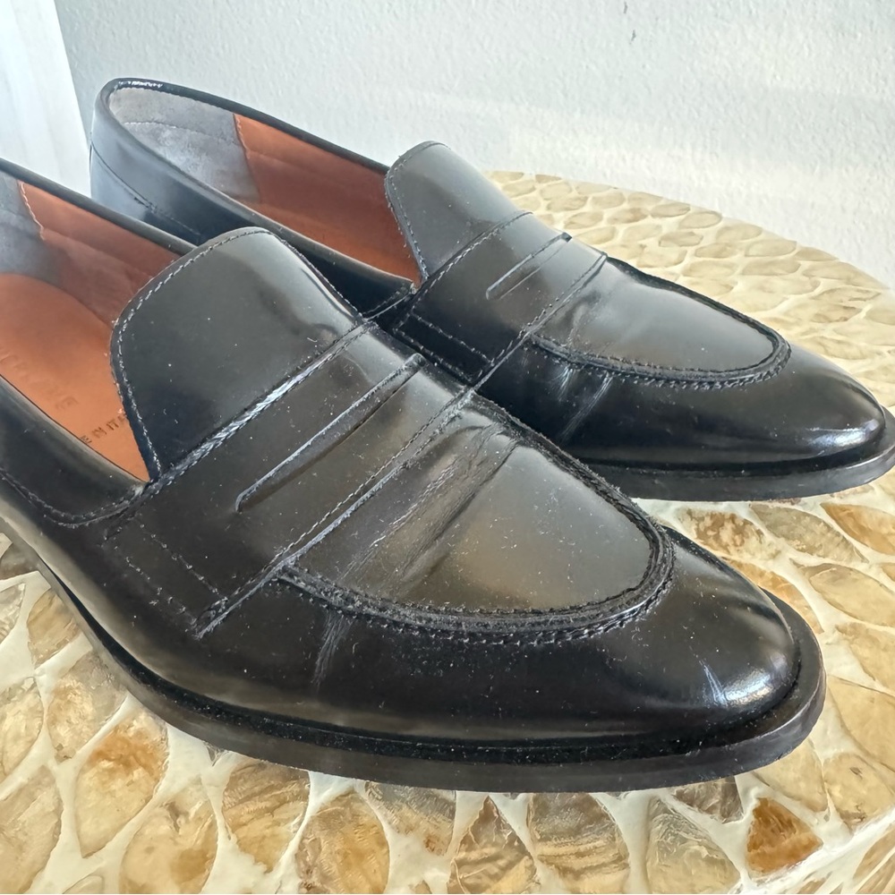 Everlane Black Leather Penny Loafer size 8.5 - Picture 3 of 11